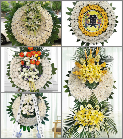 贵州毕节市黔西县甘棠镇大锡村花圈速递